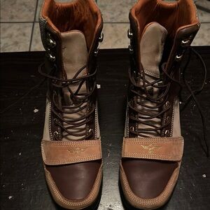 Men's Brown and Tan Boots